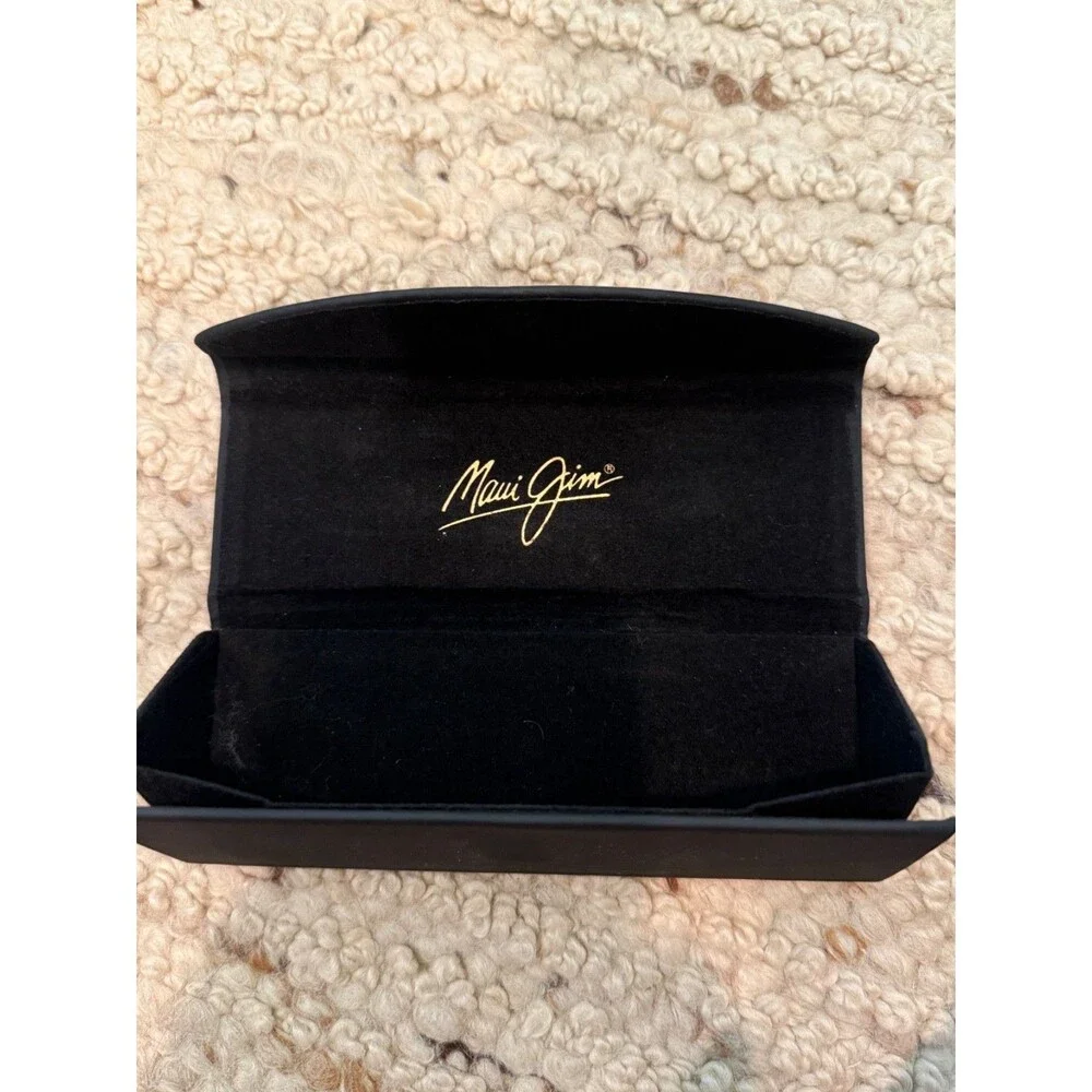 Maui Jim Sunglasses Eyeglasses Black Hard Case Gold Logo Case Only